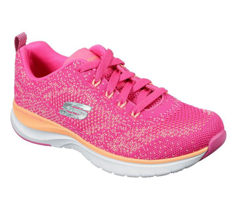 Skechers Ultra Groove - Womens Sneakers Pink/Orange [AU-MK2274]